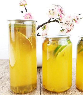 330ml διαφανή της PET βάζα εμπορευματοκιβωτίων μπουκαλιών κενά με την εύκολη κάλυψη τραβήγματος