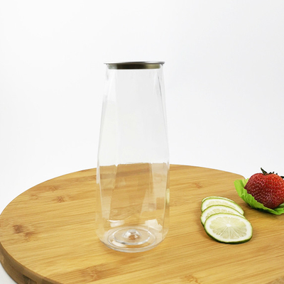 500 ml πλαστικό μπουκάλι νερού, σε σχήμα διαμαντιού, ασφαλή για τα τρόφιμα Μπότες αποθήκευσης χωρίς BPA / μπουκάλια χυμού για σιτηρά, αλεύρι, ζάχαρη