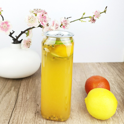 500ml τετραγωνικά πλαστικά μπουκάλια βαθμού τροφίμων για τη συσκευασία τσαγιού