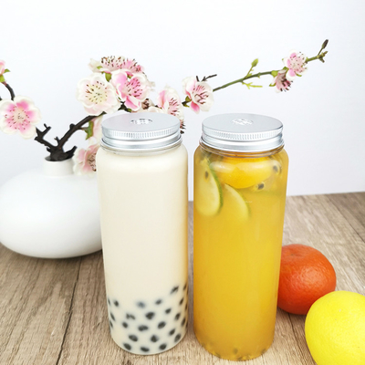 500 ml επαναχρησιμοποιήσιμο μπουκάλι PET με βιδωτό καπάκι, διαυγές δοχείο για γάλα, παγωμένο τσάι, καφέ