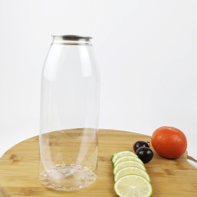 1000 ml διαφανές πλαστικό δοχείο με εύκολο τράβηγμα κάλυμμα, αποθήκευση χυμούς &amp; ποτά
