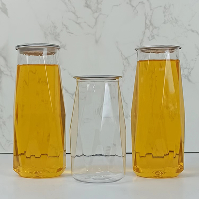 0.5L εύκολα ανοικτά δοχείων διαμαντιών βάζα αποθήκευσης της PET αγαθών μορφής ξηρά