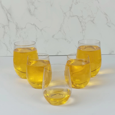 500 ml Διαυγές ποτήρι ποτών μίας χρήσης, κόκκινο πλαστικό ποτήρι για νερό, χυμό, καφέ ή τσάι