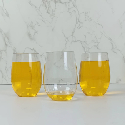 350 ml Κόκκινα πλαστικά ποτήρια για νερό, χυμό, καφέ ή τσάι