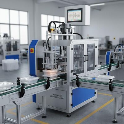 200360550mm Αυτόματη Μηχανή Σύνδεσης με Ταχύτητα Σφράγισης 2 δευτ. Παραγωγή σε Γραμμές Συναρμολόγησης Εμπορευματοκιβωτίων